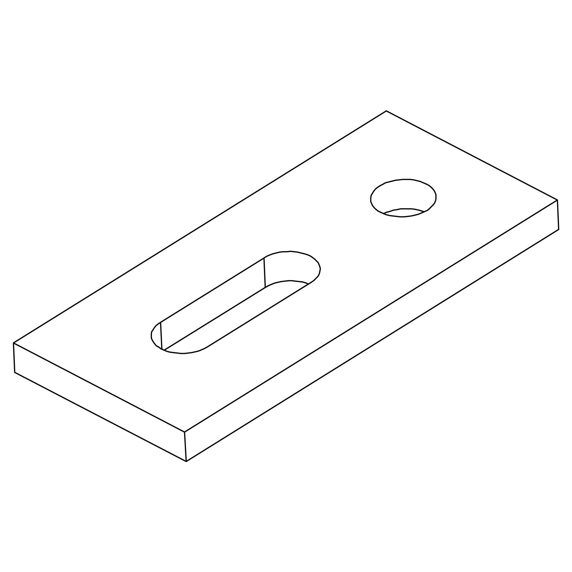 K2 Systems - AC HB AP M10 40x90 ALU — Aluminium-Adapterblech für M10, 40x90 mm (2002544)