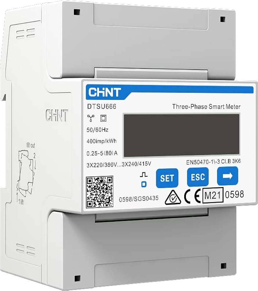 CHINT Smart Meter DTSU666 — 3-phasig, RS485,  bidirektional
