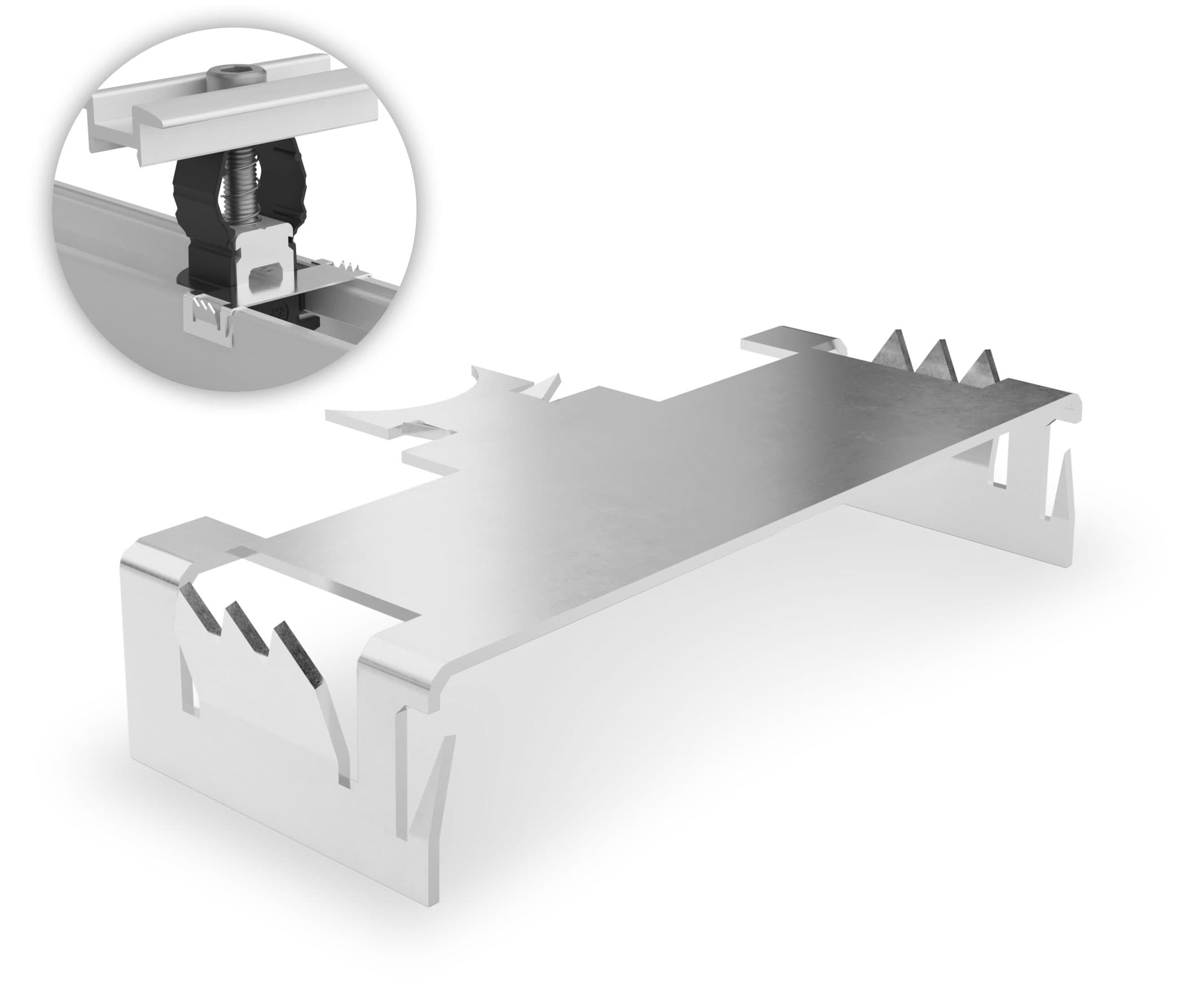 K2 Systems - TerraGrif QL, Clip Potentialausgleich — alle K2 Systeme, Verwendung an Mittelklemme (2004231)